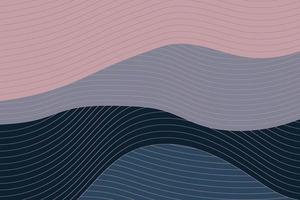 couverture de diapositive vintage de vague océanique japonaise fluide. arrière-plan pour une présentation asiatique traditionnelle avec élément marin. motif de ligne avec dessin splash vecteur