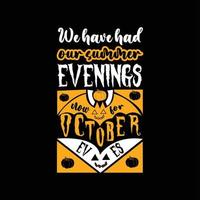 joyeux halloween, vecteur de typographie halloween pour affiche de fond d'impression de t-shirt