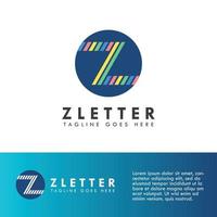 création de logo et d'icône de lettre alphabet z vecteur