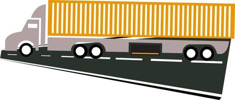conception de logo de transporteur d'expédition de camion, entrepôt, logistique vecteur