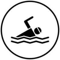 style d'icône de piscine vecteur