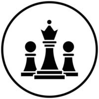 style d'icône d'échecs vecteur