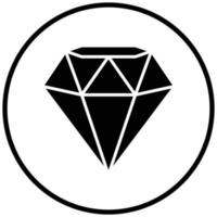 style d'icône de diamant vecteur