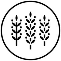 style d'icône de blé vecteur