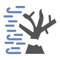 style d'icône arbre cassé vecteur