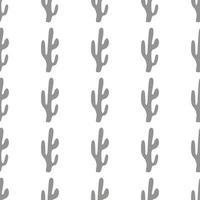 joli modèle sans couture de cactus dessinés à la main. symbole mexicain. thème de l'ouest sauvage. impression vectorielle tendance colorée dessinée à la main. vecteur