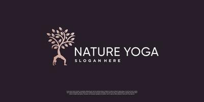 logo de yoga avec vecteur premium de style élément créatif partie 7