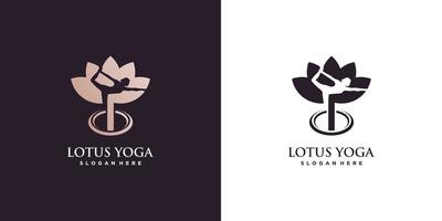 logo de yoga avec vecteur premium de style élément créatif partie 1