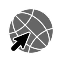 illustration graphique vectoriel de l'icône du globe
