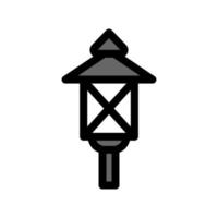 illustration graphique vectoriel de l'icône de la lampe de jardin