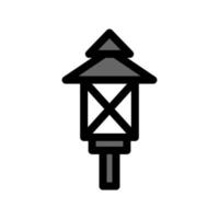 illustration graphique vectoriel de l'icône de la lampe de jardin