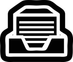 icône de pile de papier de bureau vecteur