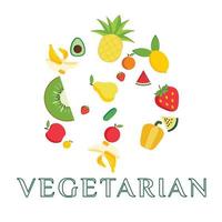 modèle de conception de logo vectoriel. signe d'aliments biologiques vecteur