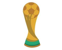 symbole de la coupe du monde de la fifa trophée champion du monde conception vecteur illustration abstraite