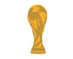 logo trophée mondial symbole coupe du monde fifa champion or conception vecteur abstrait illustration