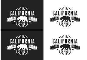 Logo de vecteur d'ours de Californie gratuit