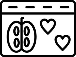 icône de ligne de vecteur de santé