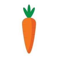 icône de carotte de régime isolé sur fond blanc vecteur