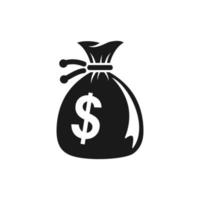 icône de sac d'argent. illustration de conception vectorielle d'icône d'argent. collection d'icônes de sac d'argent. signe simple d'icône de sac d'argent. vecteur