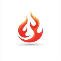 icône de feu. logo flamme. illustration de conception de vecteur de feu. signe simple d'icône de feu.