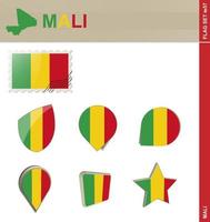 ensemble de drapeaux du mali, ensemble de drapeaux vecteur