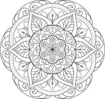 vecteur gratuit de mandala fleur circulaire