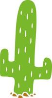 dessin animé doodle d'un cactus vecteur