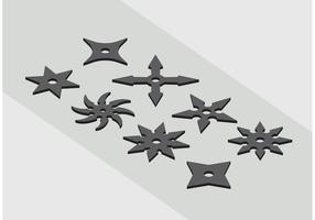 Ninja Throwing Star Icon Vectors