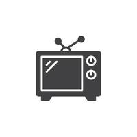 icône de télévision ou de télévision en vecteur, logotype vecteur