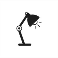 icône de glyphe de lampe de table. lampe de bureau signe isolé symbo dans le vecteur. logotype vecteur
