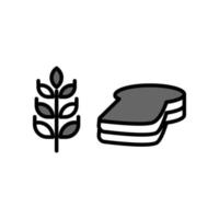 illustration graphique vectoriel de l'icône du pain