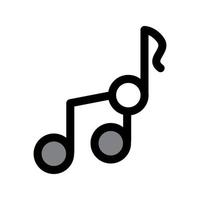 illustration graphique vectoriel de l'icône de la musique