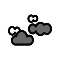 illustration graphique vectoriel de l'icône nuageuse
