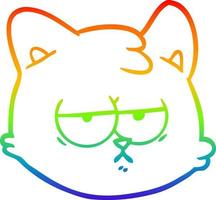 arc-en-ciel, gradient, ligne, dessin, dessin animé, chat, figure vecteur