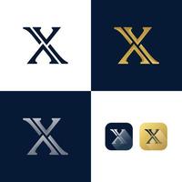 idées de logo lettre x vecteur