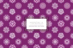 motif de fond transparent floral mandala blanc vecteur