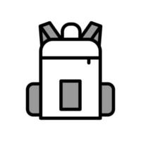 modèle d'icône de sac à dos vecteur