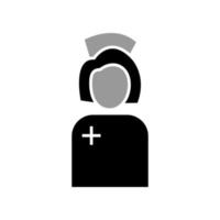 modèle d'icône d'infirmière vecteur