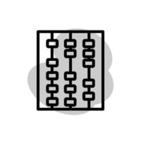 modèle d'icône boulier vecteur