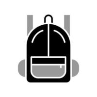 modèle d'icône de sac à dos vecteur