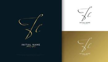 création de logo de signature initiale jc avec un style d'écriture doré élégant et minimaliste. création initiale du logo j et c pour le mariage, la mode, les bijoux, la boutique et l'identité de la marque d'entreprise vecteur