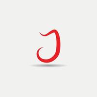 lettre j logo design fichier vectoriel gratuit,