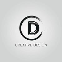 lettre d logo design fichier vectoriel gratuit.