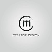 lettre m logo design fichier vectoriel gratuit.