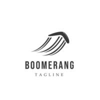 modèle de logo boomerang moderne vecteur