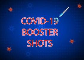 idée de concept les rappels de vaccin covid-19 peuvent encore améliorer ou restaurer la protection, illustration vectorielle vecteur