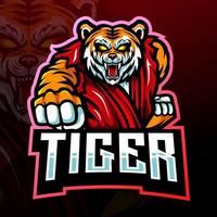 mascotte de tigre. création de logo esport. vecteur