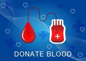 image graphique concept de sac de sang faire un don de sang illustration vectorielle vecteur