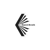 lettre k livre ouvert motion éducation moderne logo vecteur