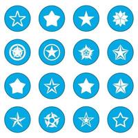 icône étoile bleu vecteur